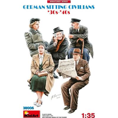 MiniArt German Sitting Civilians '30s-'40s 1:35
