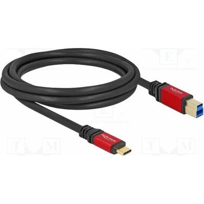 Delock 80613 USB B vidliceUSB C vidlice zlacený 2m černý