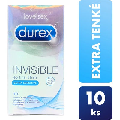 Durex Invisible Extra Thin Extra Sensitive 10 ks