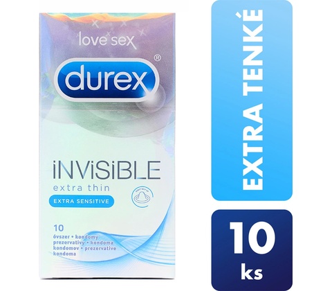 Durex Invisible Extra Thin Extra Sensitive 10 ks