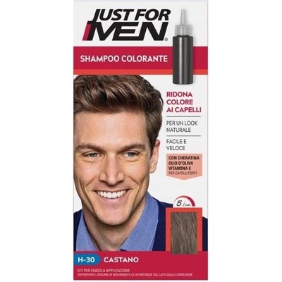 Just For Men farbiaci šampón pre mužov H30 Hnedý