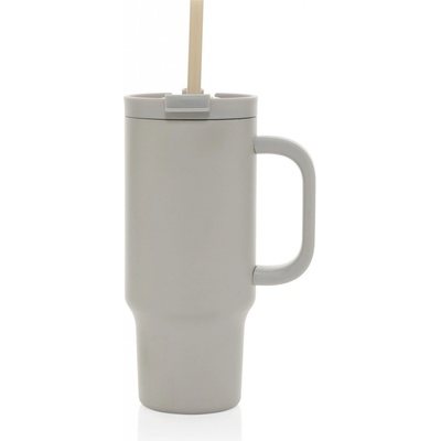 XD Design nerez termohrnek s brčkem 480 ml béžový