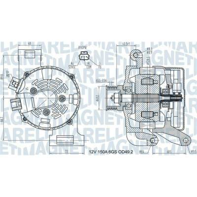 generátor MAGNETI MARELLI 063731575010