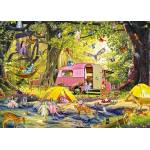 Alipson Puzzle - Puzzle Camping des Fées avec des Amis de la Forêt - 1 000 piese