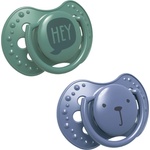 LOVI Силиконови залъгалки Lovi - Hey, 3-6 m, 2 броя, Сини (22/886b)