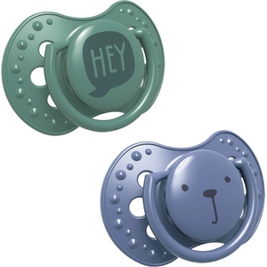 LOVI Силиконови залъгалки Lovi - Hey, 3-6 m, 2 броя, Сини (22/886b)