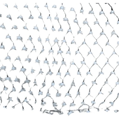 ACA Lightning LED vianočné sieť na stenu hviezdičky 3x2m studená biela IP44 230V 240 LED