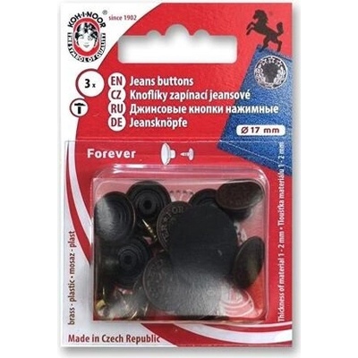 Knoflík riflový FOREVER vel. 7 (17mm) varianta staromosaz