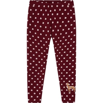 Wolf & Wolfie Dívčí zateplené legíny bordo