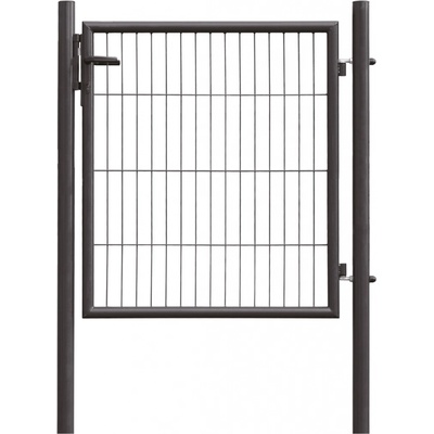 Floraworld Jednokřídlá branka pro plot z drátěných panelů, antracit, 100 x 100cm