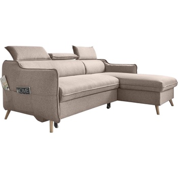 Miuform Бежов ъглов разтегателен диван, десен ъгъл Sweet Harmony - Miuform (Sweet Harmony 2QL-LCBKR MA08)