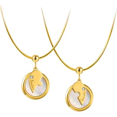 JAY Náhrdelníky pro dvě nejlepší kamarádky JAY-0196-ZS61238 Zlatá