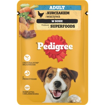 PEDIGREE Adult пакетче 100 г - мокра храна за кучета с пилешко месо и зеленчуци в сос