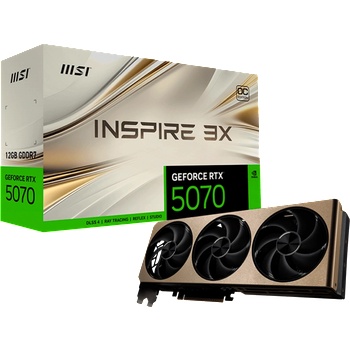 MSI GeForce RTX 5070 INSPIRE 3X OC 12GB GDDR7 192bit