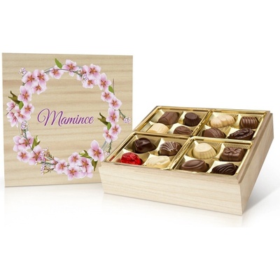 Selllot Mamince Výběr pralinek v dřevěné dóze 400 g