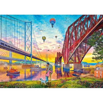 Gibsons - Puzzle Three Bridges Crossing - 1 000 piese