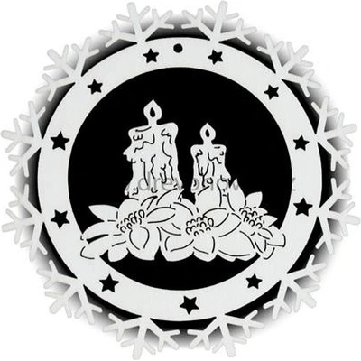 Dřevo Novák Vánoční ozdoba Vločka č.1414