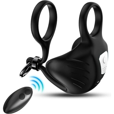 SuperLove Scrotum Testicles Vibrator Black