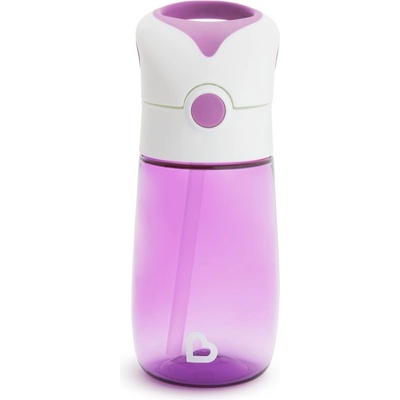 Munchkin Flip & Go hrnek s brčkem purple 355 ml