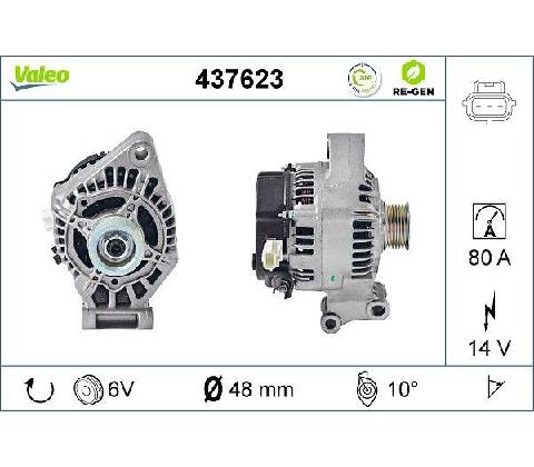 Alternátor VALEO 437623