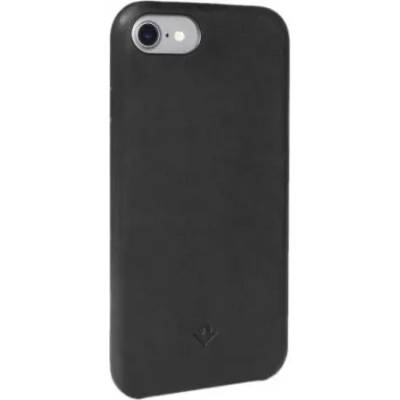 Twelve South Relaxed Leather Clip - кожен (естествена кожа) кейс за iPhone SE (2022), iPhone SE (2020), iPhone 8, iPhone 7 (черен)