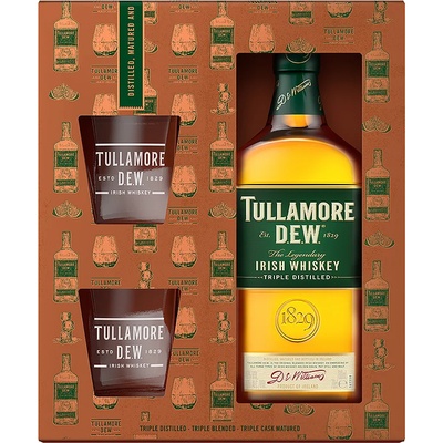 Tullamore D.E.W. Tullamore D. E. W. с две ниски чаши - бленд ирландско уиски 700ml 700 ml