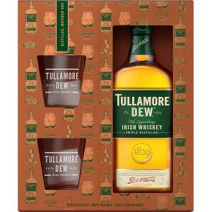 Tullamore D.E.W. Tullamore D. E. W. с две ниски чаши - бленд ирландско уиски 700ml 700 ml