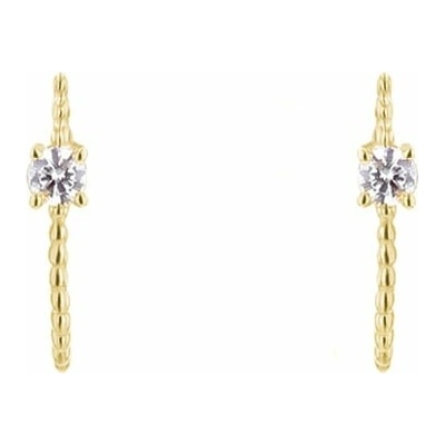 Eppi Guličkové náušnice s lab-grown diamantmi Jelma E45057