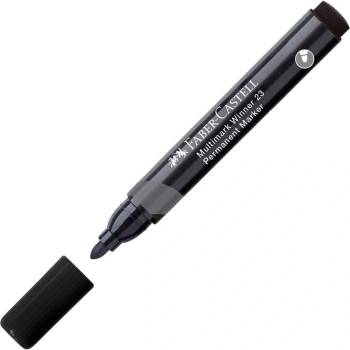 Faber-Castell Перманентен маркер 23, объл, черен (1010120076)