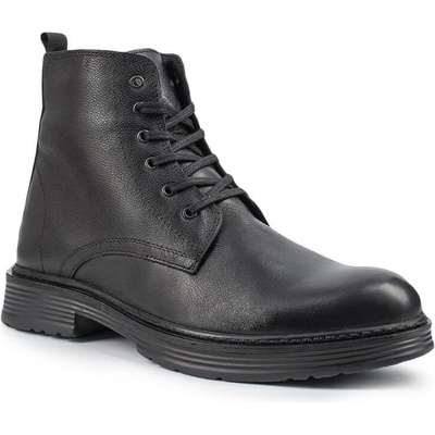 Base Мъжки кожени боти - Черни 202108355639 (358554_Черно)