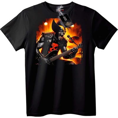 NOONEBRAND Тениска Рок Демон Бас Китарист - XL, Black