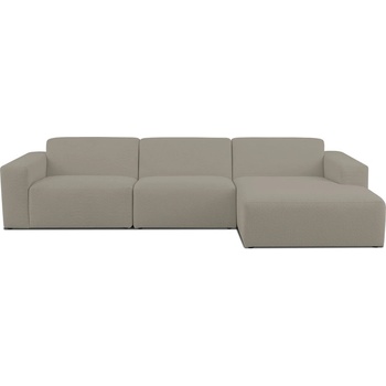 Scandic Светлокафяв ъглов диван от букле (десен ъгъл) Roxy - Scandic (Big ch (1,5+1,5+ch) Right CM 9 capp.)