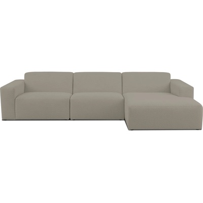 Scandic Светлокафяв ъглов диван от букле (десен ъгъл) Roxy - Scandic (Big ch (1,5+1,5+ch) Right CM 9 capp.)