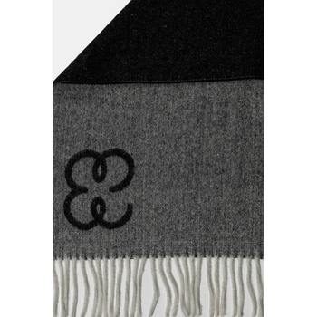 Filippa K Вълнен шал Filippa K в черно с изчистен дизайн 31011 (31011.FK)