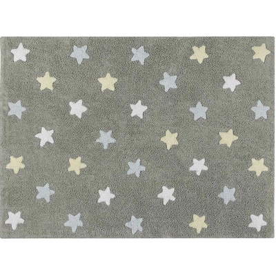 Lorena Canals Tricolor Stars Grey-Blue