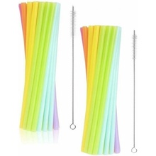 Godan Plastová brčka 9 × 240 mm pastelové 34 ks