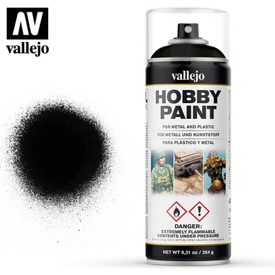 Vallejo Aerosol 28012 Black Primer 400 ml. – Zboží Mobilmania