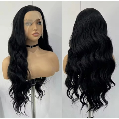 Wigorous Erika - dlhá lace front čierna vlnitá parochňa