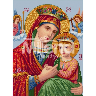 Milena Style Света Богородица - гоблен със схема конци dmc 1: 1