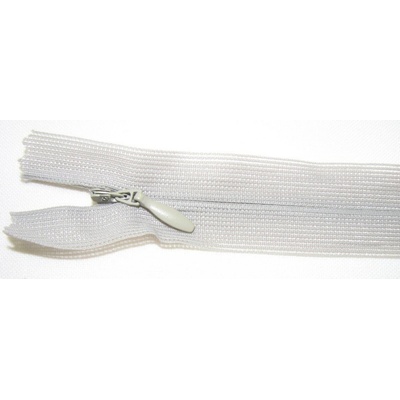 Zips krytý nedeliteľný 35cm šedá