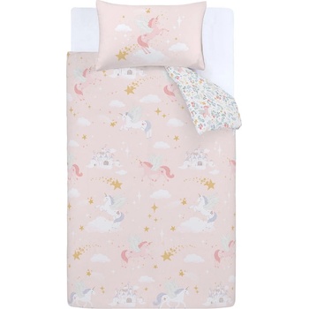 Catherine Lansfield Детско единично спално бельо 135x200 cm Fairytale Unicorn - Catherine Lansfield (BD/58166/W/SQS/PK)