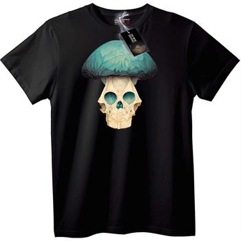 NOONEBRAND Тениска Гъбен Череп - S, Black