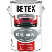 Betex 2v1 na beton S2131 5 kg šedá