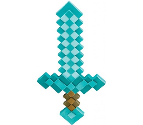 Minecraft meč malý modrý