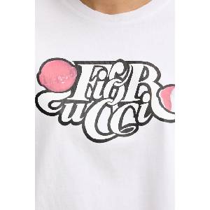 Fiorucci Памучна тениска Curly Lollipop Logo Boxy Fit T-Shirt (U02SPTSH103CJ01WH10)