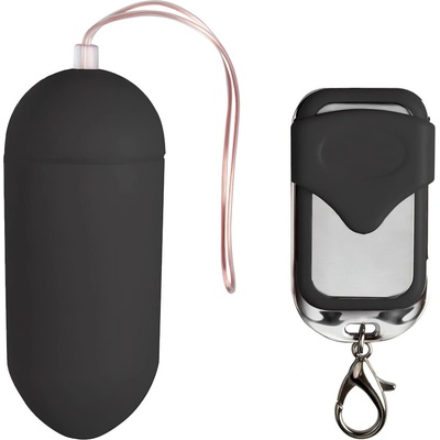 EasyToys - вибриращо яйце с дистанционно (черно)