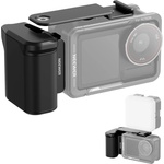 Neewer AC034 Side Handle Only for AC014 Cage Compatible with DJI Osmo Action 5 Pro/4/3, Modular Magnetic Quick Release Action Camera Adapter with Handle and Cold Shoe Shutter Extender Bar, Black