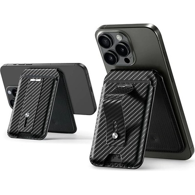 ESR HaloLock Geo Wallet Stand Black Carbon Fiber 2K6090301