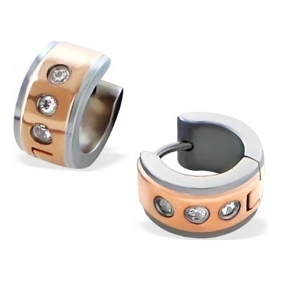 All4Silver oceľové okrúhle náušnice Higgie A4S21889