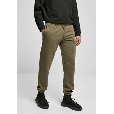 Urban Classics Мъжко долнище в масленозелен цвят Urban Classics Basic Sweatpants 2.0 UB-TB4418-00551 - Маслина, размер XXS
